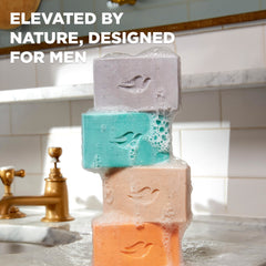Sandalwood and cardamom aroma enhances the shower experience