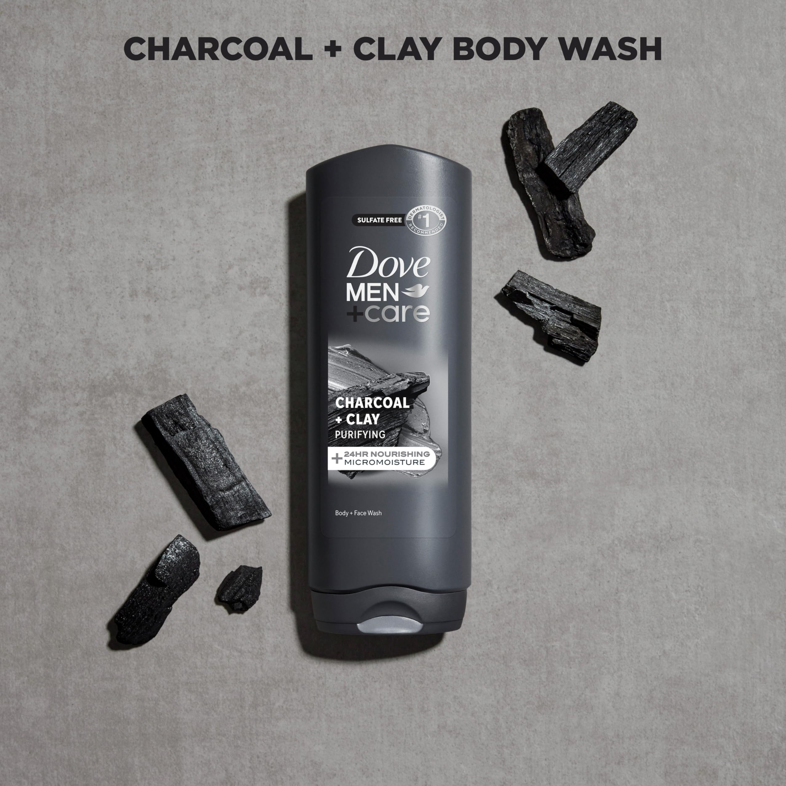 DOVE MEN+CARE textura hidratante de 24 horas para piel suave