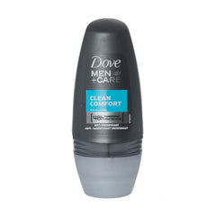 Dove Men+Care Desodorante rollo Confort Limpio 50 ml, protección suave y fresca para el día a día