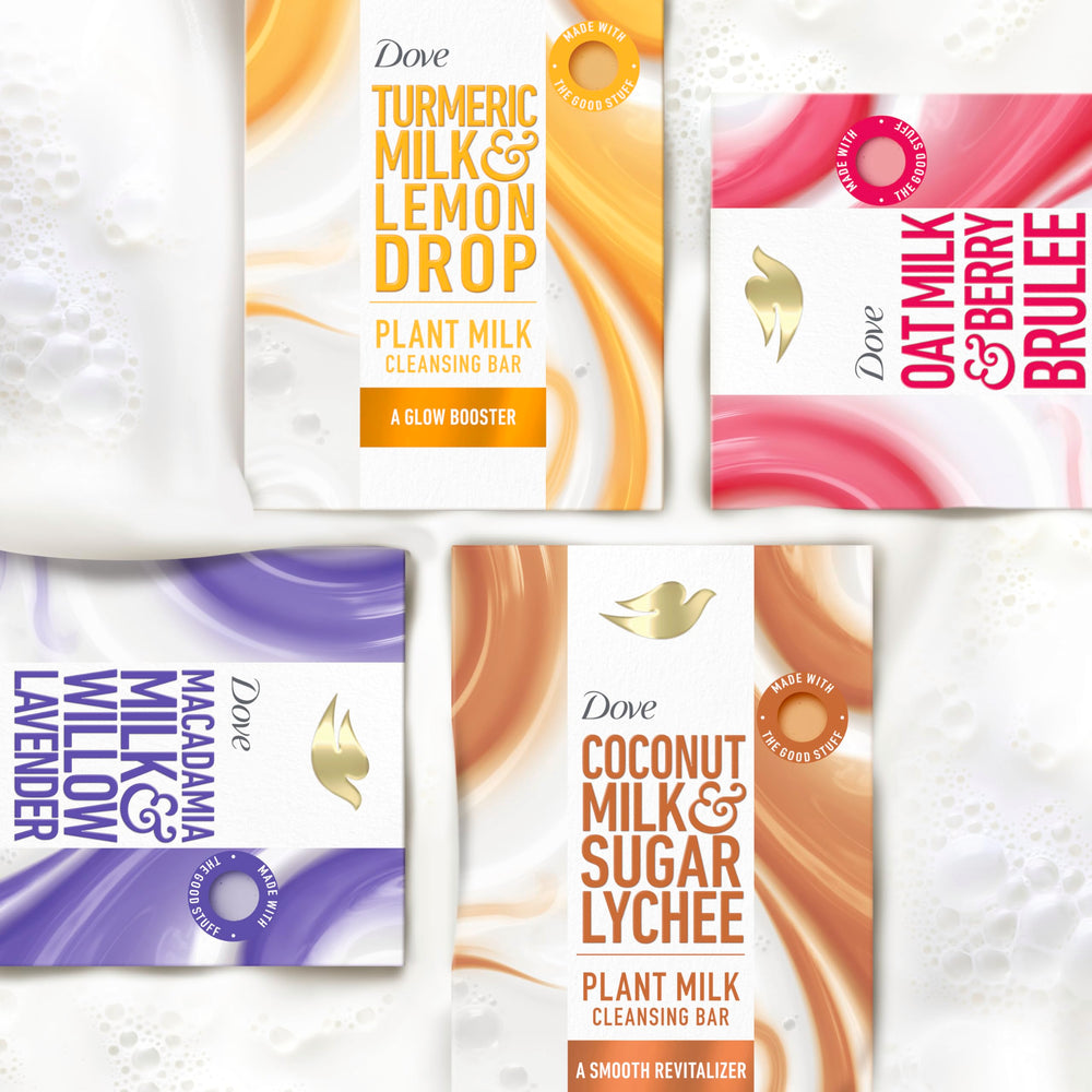 Dove Plant Milk barra fórmula biodegradable, cuidado ecológico durante la ducha