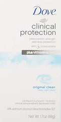 Barra Dove Protección Clínica Original Clean, textura suave y diseño compacto.