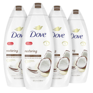 Dove Restoring Body Wash crema espumosa de coco y cacao para piel suave