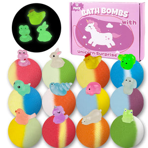 DOVIPE bombas de baño con juguete luminoso dentro para diversión sorpresa en la bañera