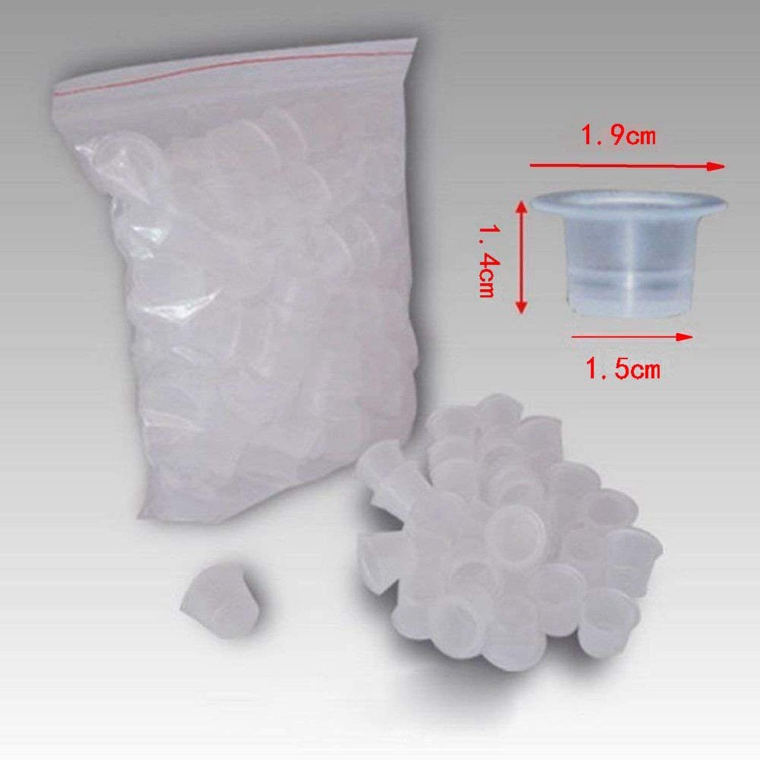 Dowei copas para pigmento #15, tapa grande ideal para pigmentos de tatuaje.
