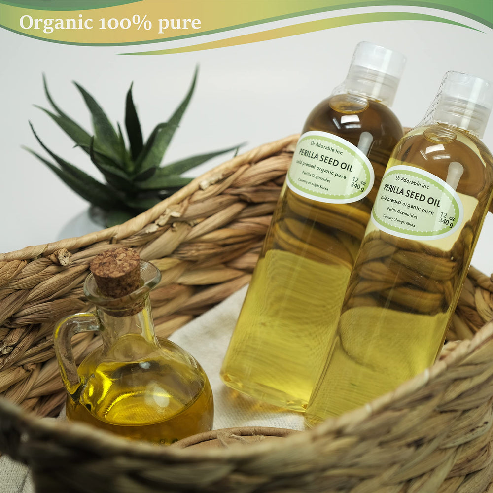 Dr Adorable Aceite de Perilla, etiqueta cercana, antioxidantes para una piel radiante