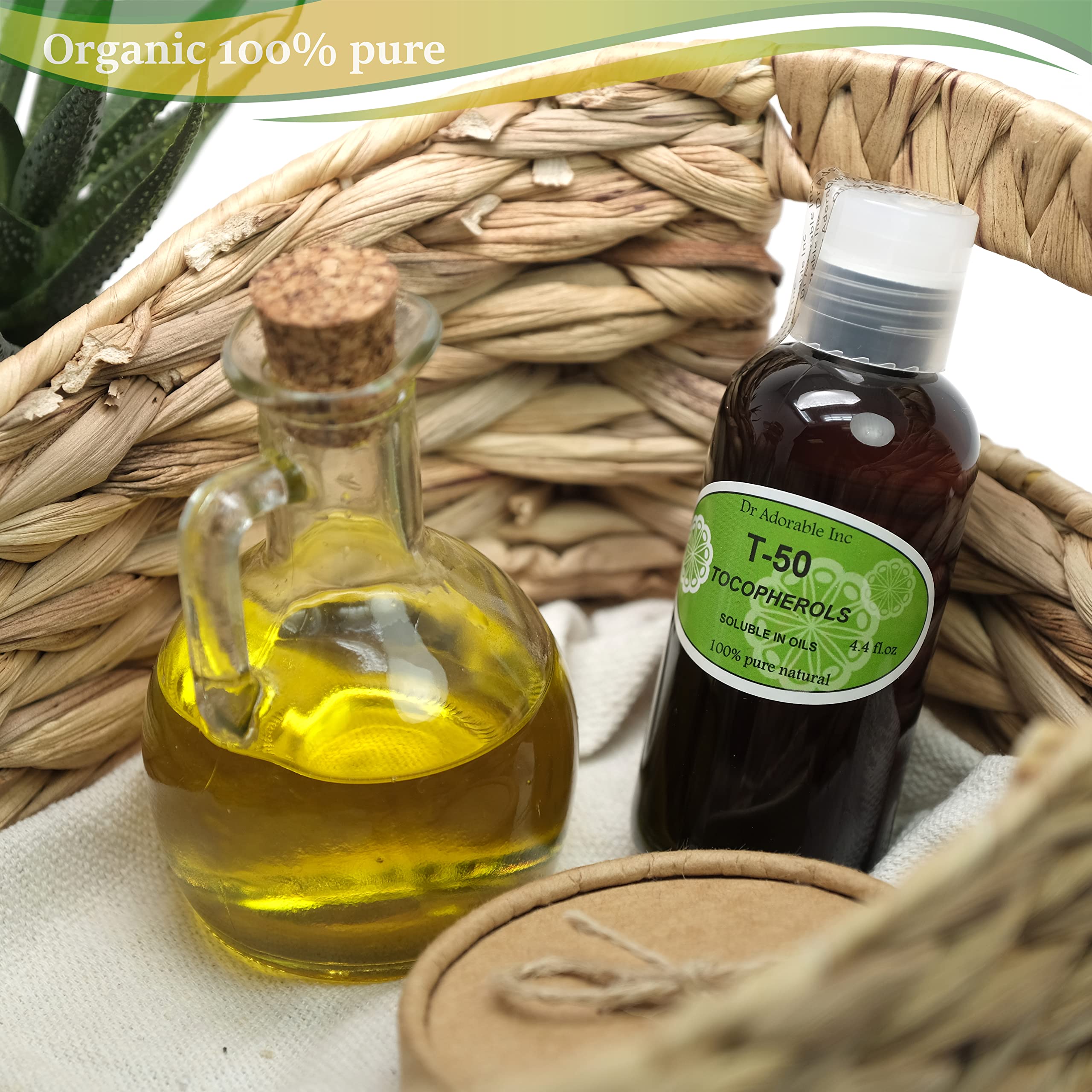 Tocopherols T-50 se mezcla con aceites base para enriquecer cremas