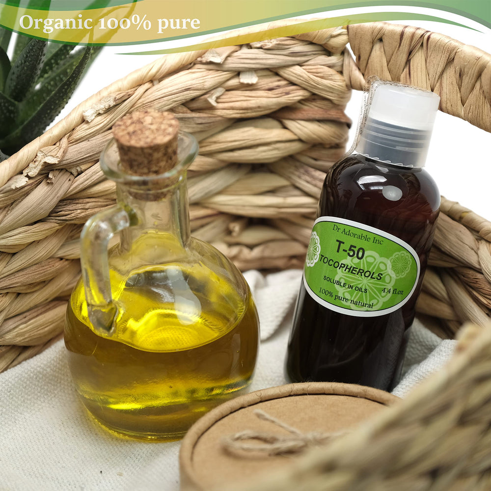 Tocopherols T-50 se mezcla con aceites base para enriquecer cremas