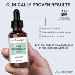 Dr. Brenner serum con vitamina B5 para hidratación profunda y reparación cutánea.