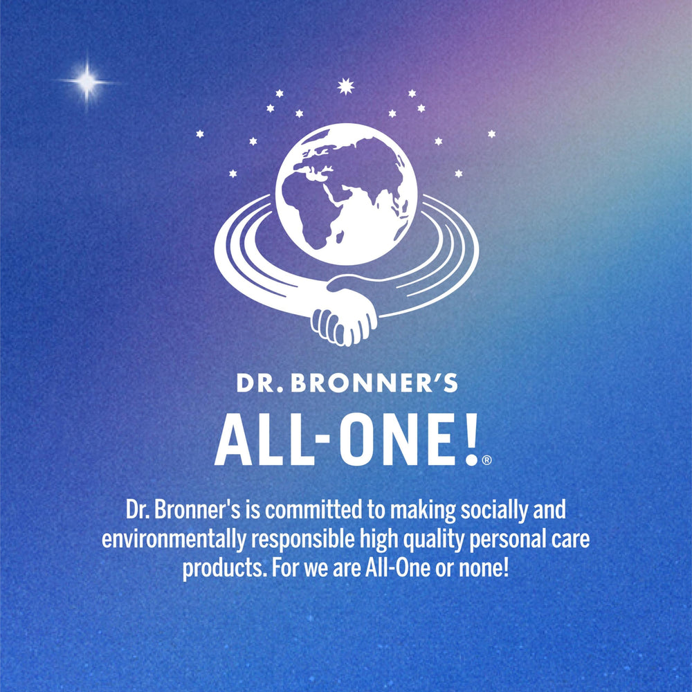 Cuidado diario con Dr. Bronner's crema para cabello, para todos los tipos.
