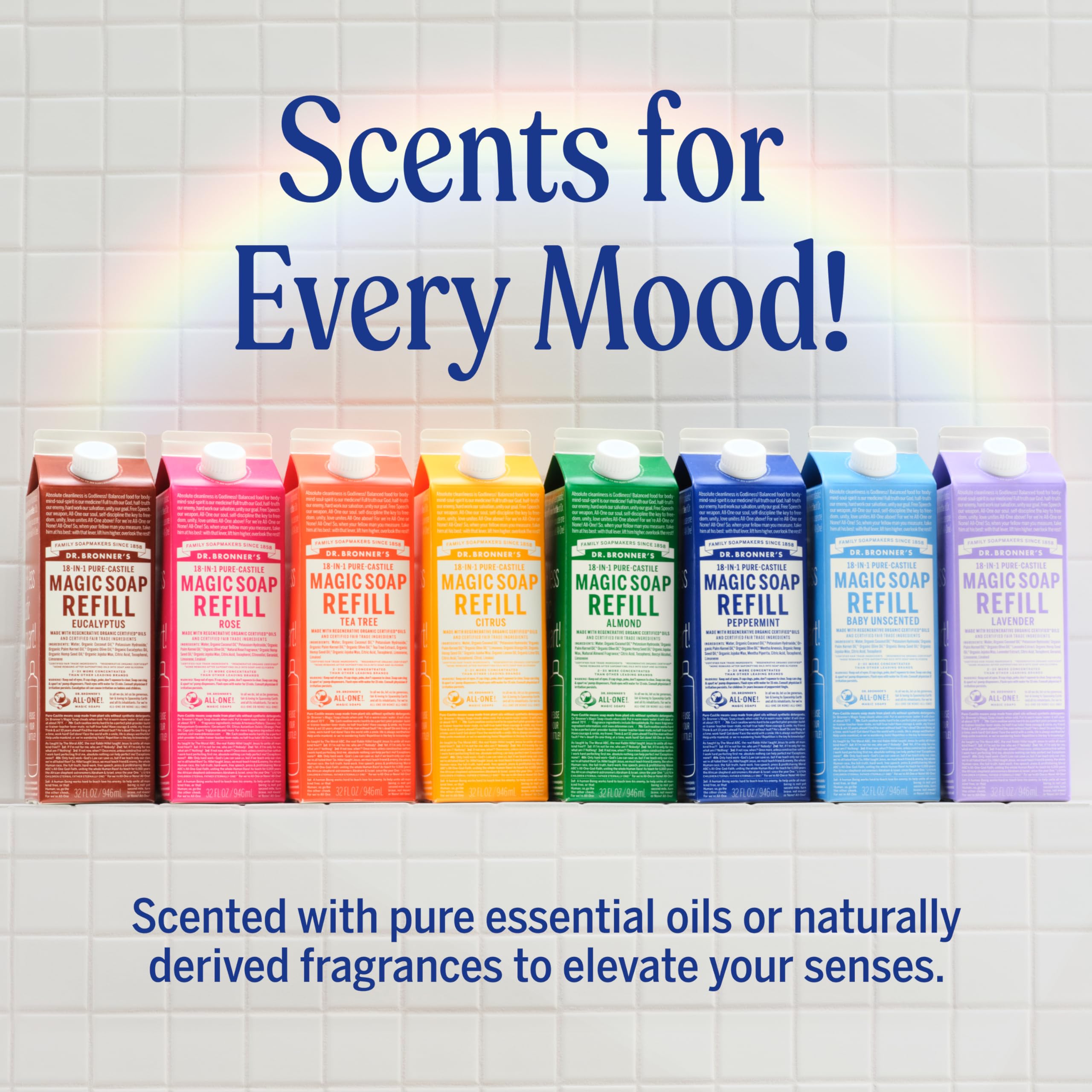 Concentrado: diluye para múltiples tareas del hogar Dr. Bronner’s.