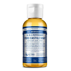 Dr. Bronner's Pure-Castile menta, jabón multiusos para rostro, cuerpo y lavado del hogar.