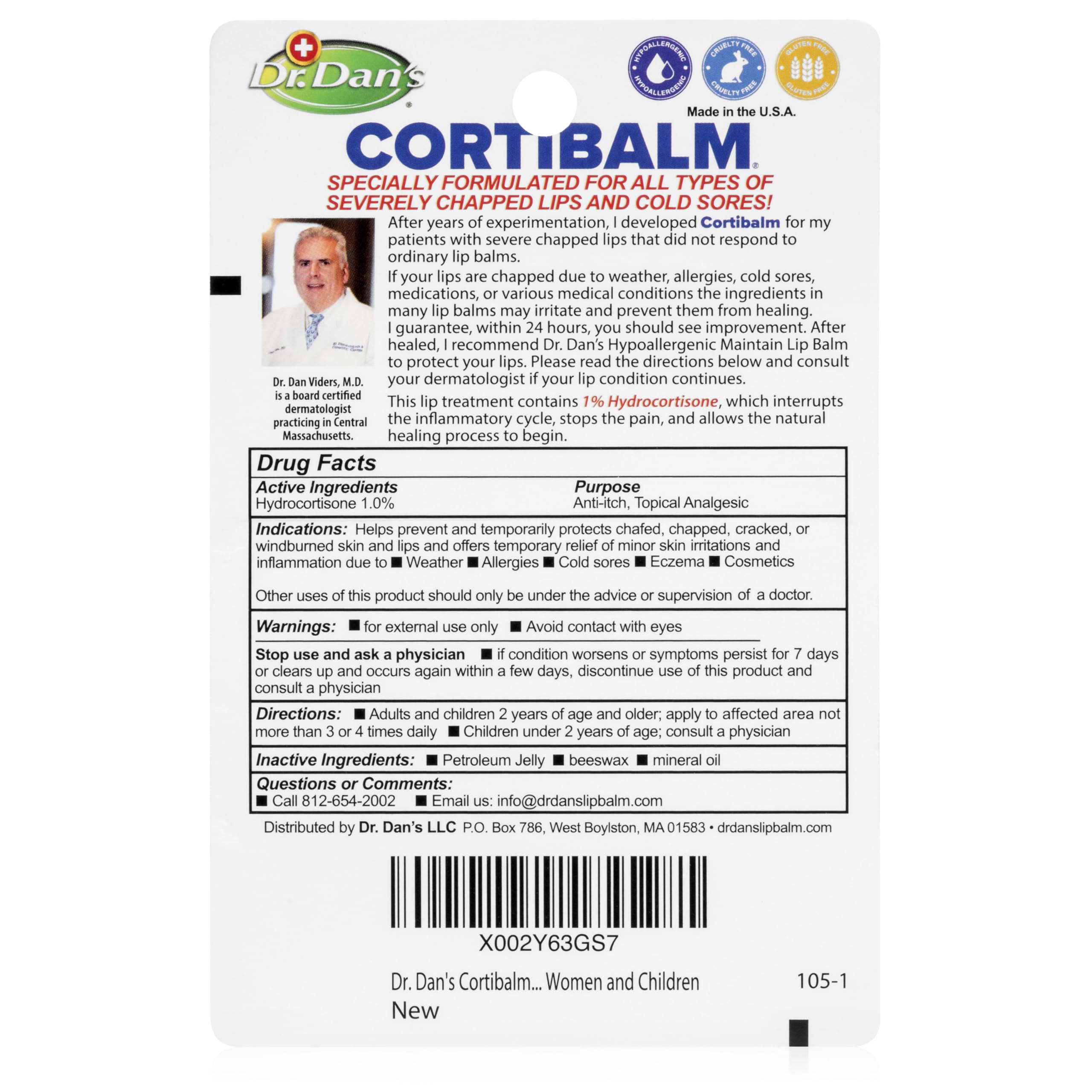 Textura nutritiva de Dr. Dan's Cortibalm para hidratación suave.