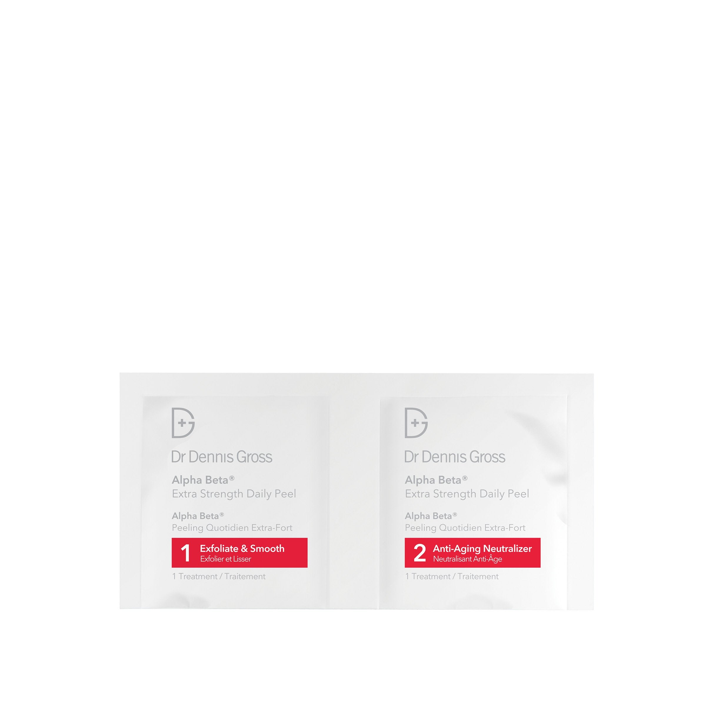 Dr Dennis Gross Alpha Beta Extra Strength Daily Peel: aplicación en rostro para exfoliación uniforme