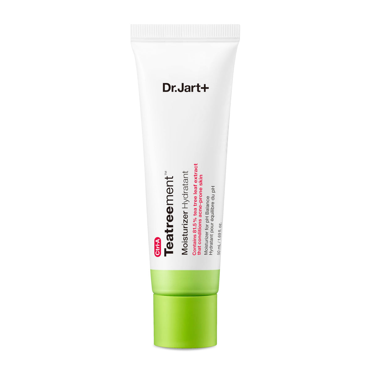 Dr.Jart+ Teatreement crema gel hidratante para piel grasa y control de brillo.