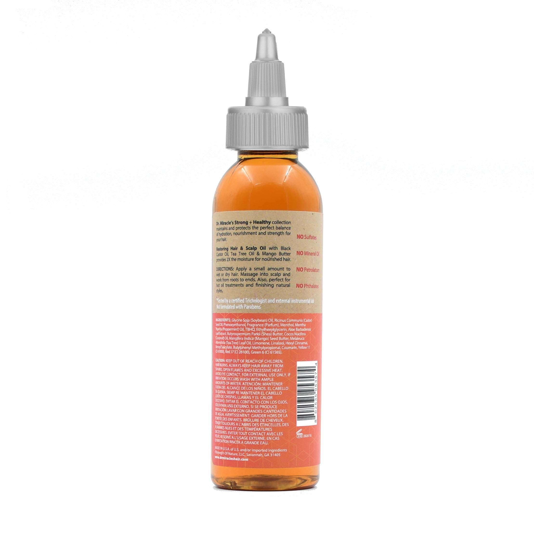 Dr. Miracle's Aceite con arbol de te: cuidado del cuero cabelludo y cabello.