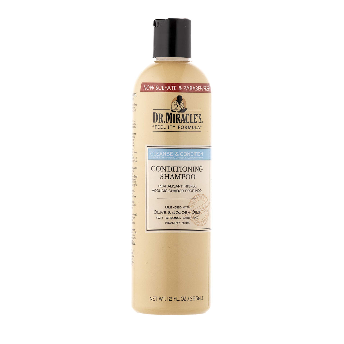 Dr. Miracle's Champú Acondicionador, bote de 355 ml para cabello suave y brillante.