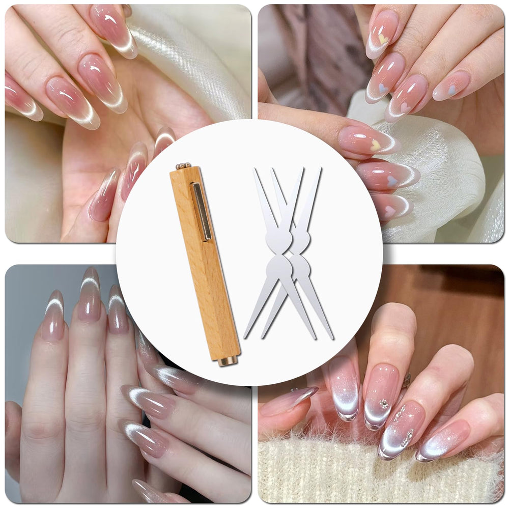 Dr.nail uso facil: aplica esmalte y usa imán 15-30 segundos.