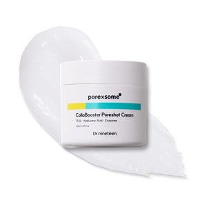 Dr.nineteen CollaBooster Poreshot crema, botella elegante para apretar poros