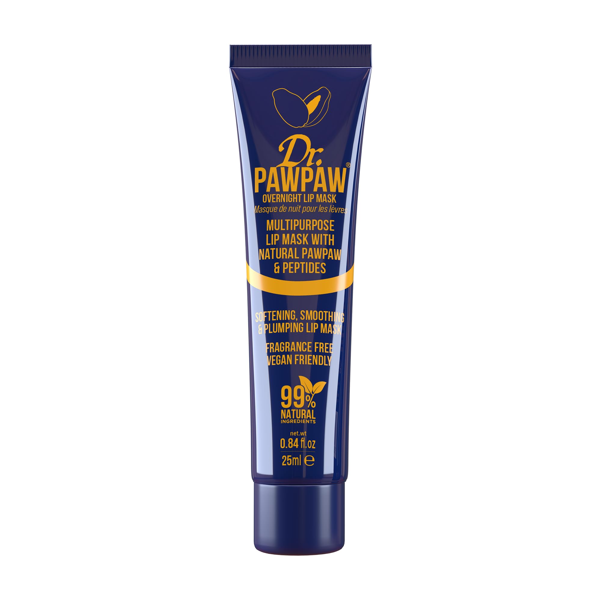 Dr. PAWPAW ORIGINAL BALM mascarilla nocturna para labios, hidratación suave mientras duermes.