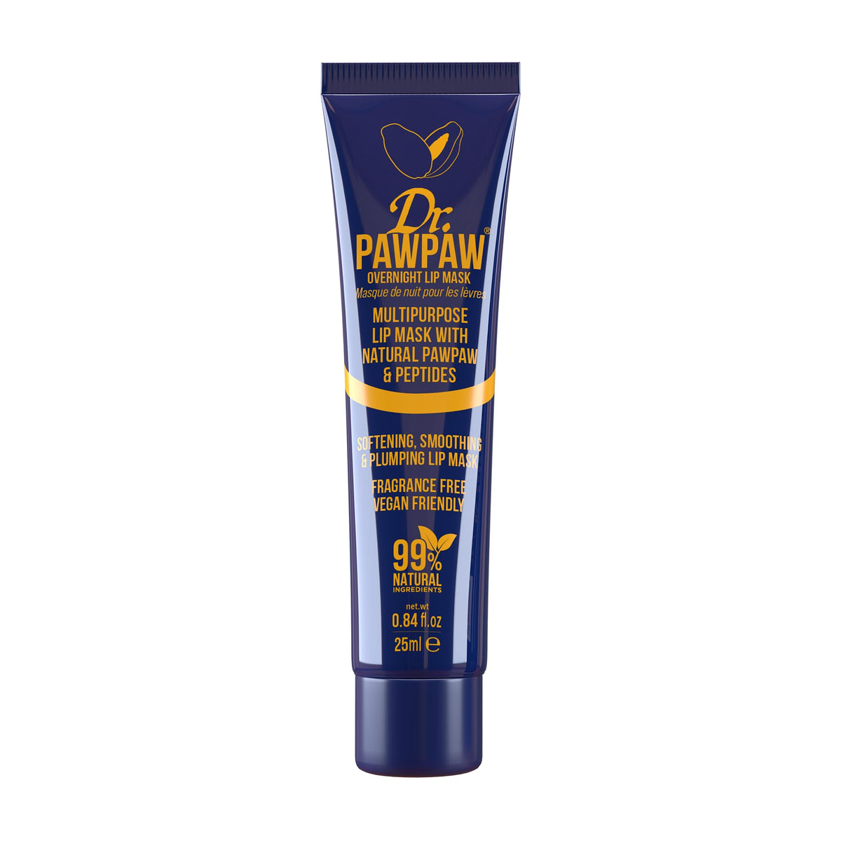 Dr. PAWPAW ORIGINAL BALM mascarilla nocturna para labios, hidratación suave mientras duermes.