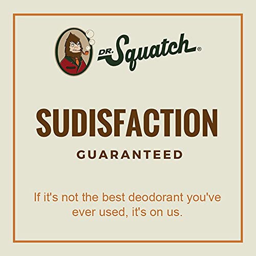 Ingredientes naturales de Dr. Squatch, sin aluminio, brea de pino