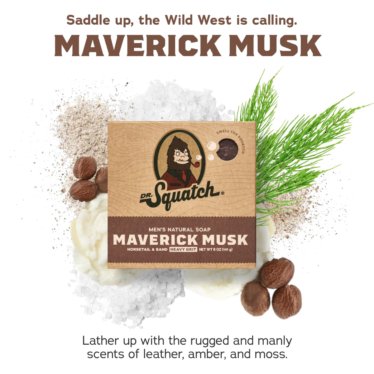 Empaque de regalo Dr. Squatch Maverick Musk, ideal para regalo.