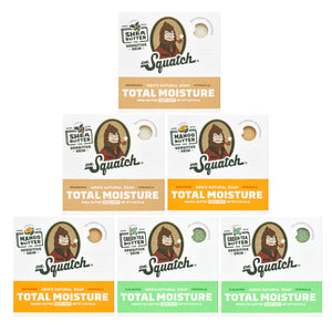 Dr. Squatch Total Moisture: barra cara y cuerpo para cuidado suave diario.