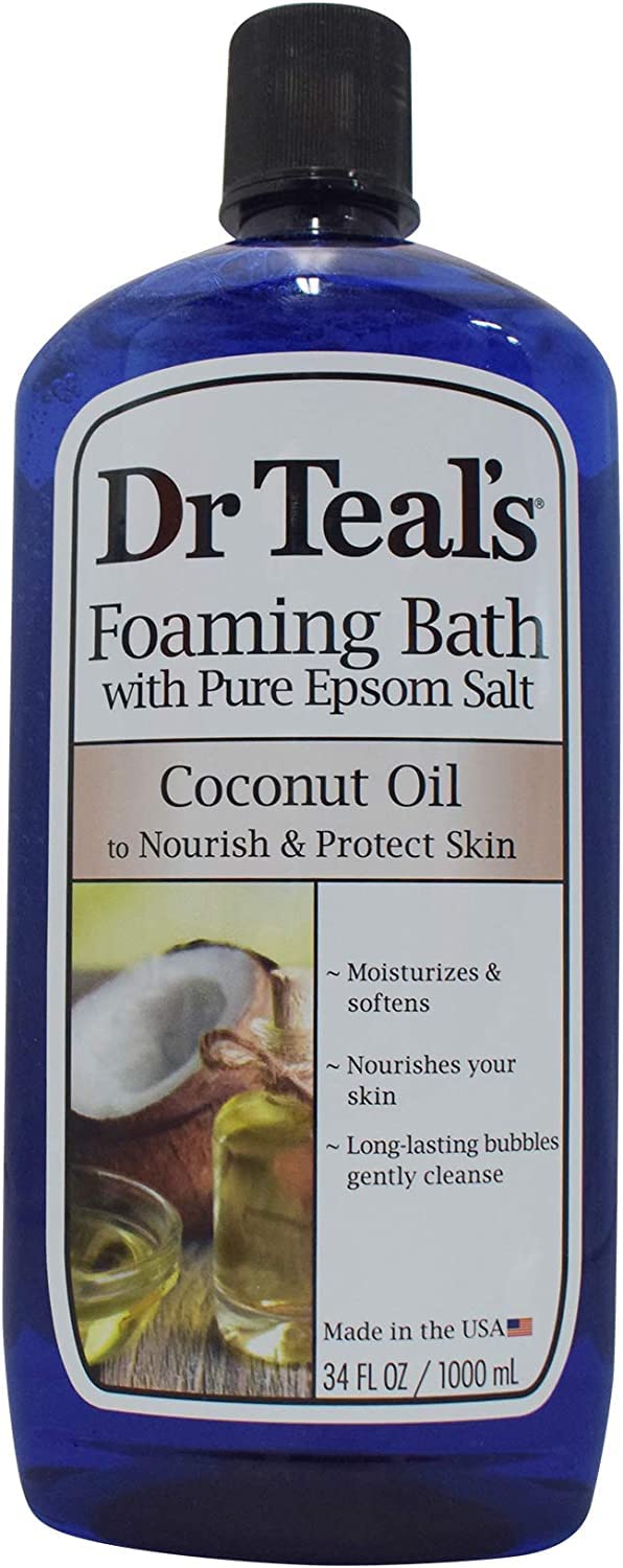 Dr Teal's baño espumoso con coco crea spa en casa y alivia tensiones