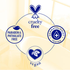 Ingredients label close-up on Dr Teal's body lotion highlighting natural oils