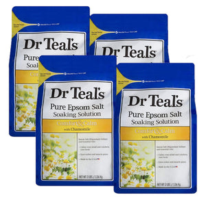 Dr Teal's sal Epsom puro con manzanilla para relajar músculos