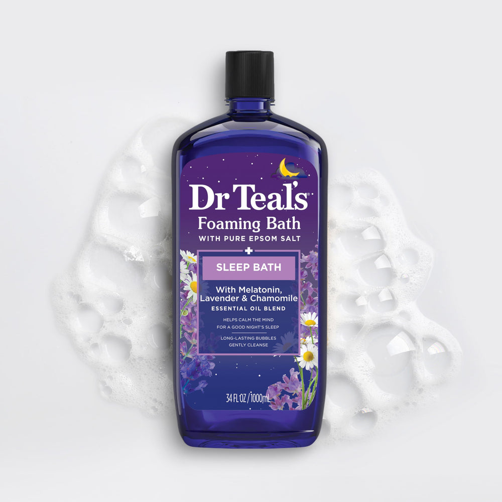 Dr Teal's espuma suave cuida la piel durante el baño