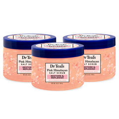 Dr Teal's exfoliante corporal con sal rosa del Himalaya para exfoliación suave y revitalizante.