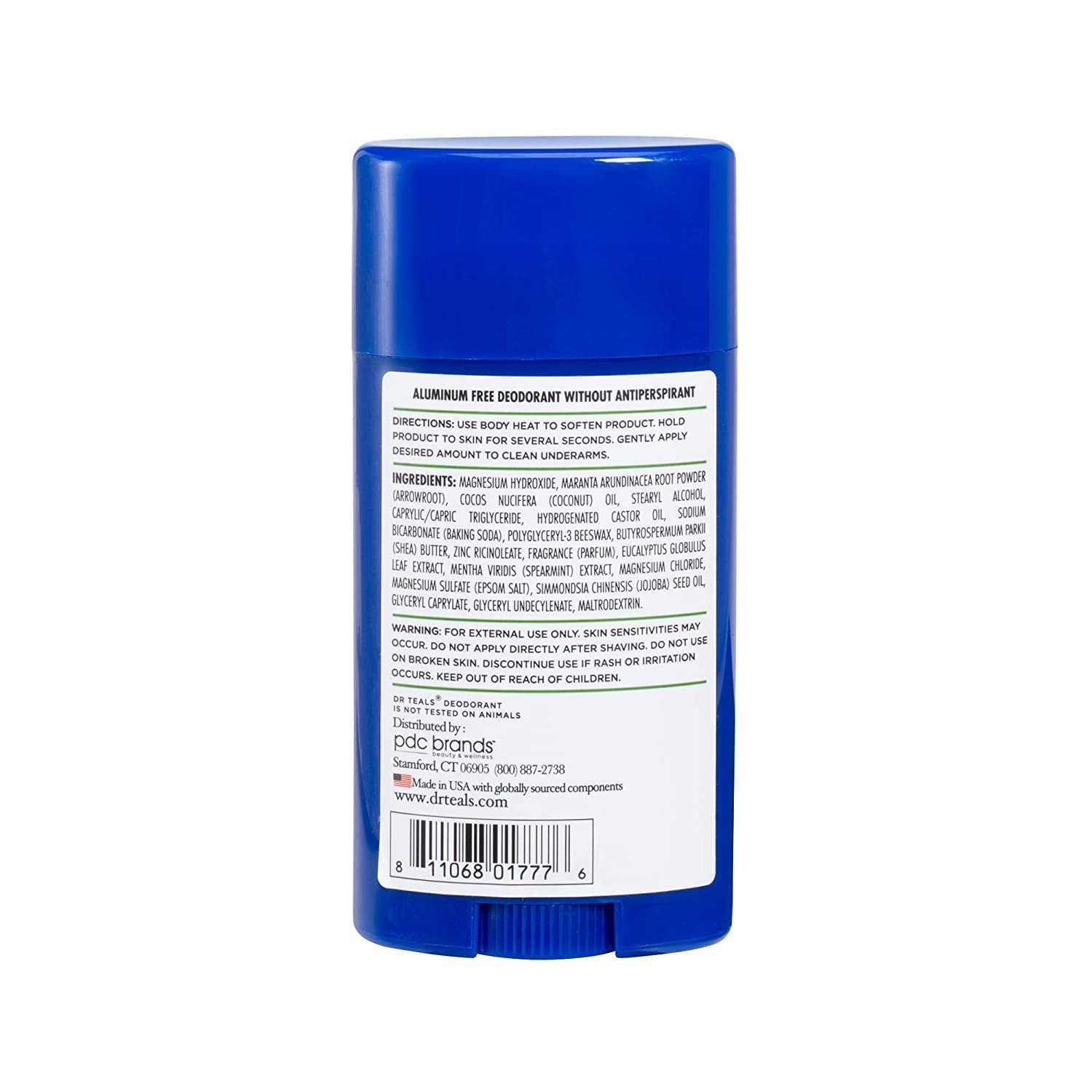 Dr Teal's ingredientes clave, magnesio y arrurruz para absorción.