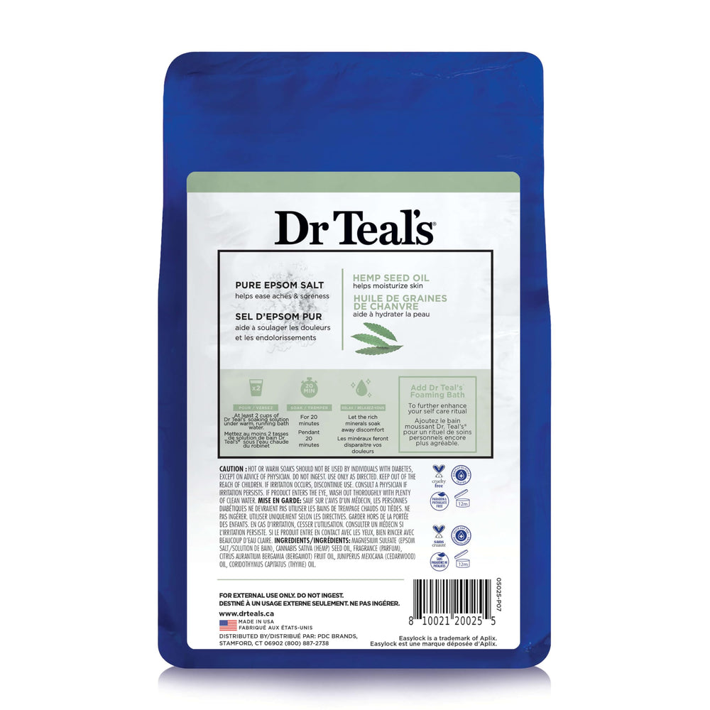 Aroma Cannabis de Dr Teal's para calmar la mente durante el baño