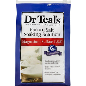 Dr Teal's Sal de Epsom, bulto de 6 libras, relajación muscular y spa en casa.