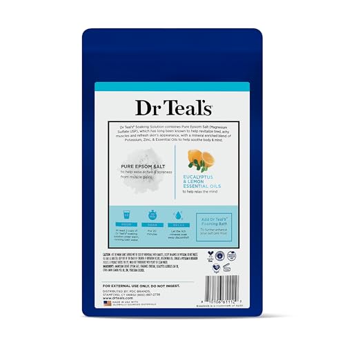 Dr Teal's Sal de Epsom Pura deja la piel revitalizada tras el baño.