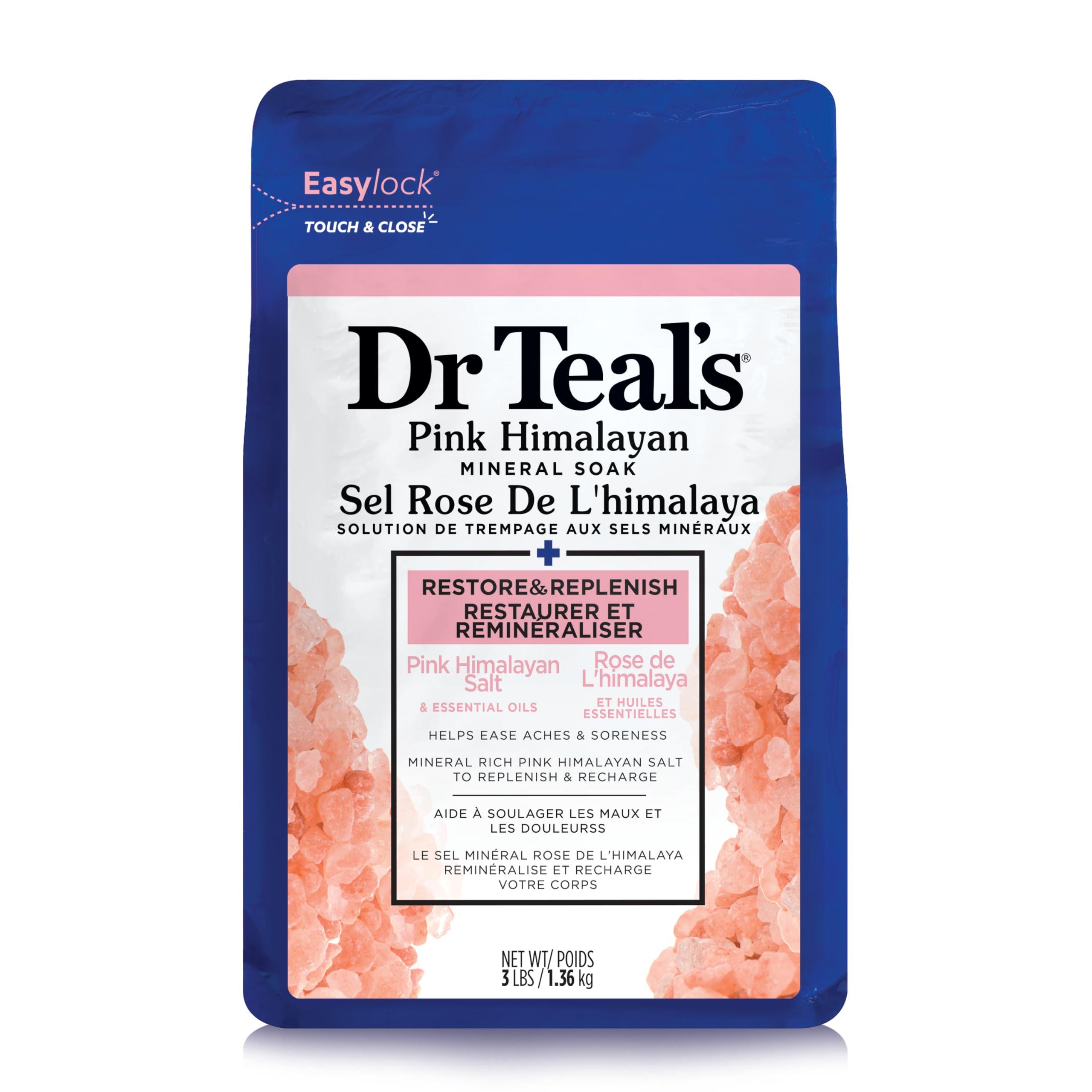 Dr Teal's Sal Epsom - restaurar-bano ofrece relajación y revitalización.