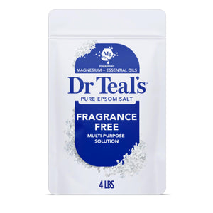 Dr Teal's Sal de Epsom sin fragancia en empaque de 4 libras.