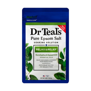 Dr Teal's sales de Epsom para baño; relajación muscular.