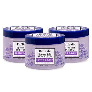 Dr Teal's Scrub de cuerpo con lavanda para relajación diaria
