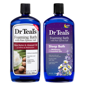Dr Teal's set regalo baño espumoso, piel suave gracias a manteca de karité y almendra