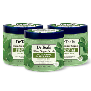 Dr Teal's Shea Sugar Scrub exfoliacion-ducha, exfoliacion suave e hidratacion de la piel