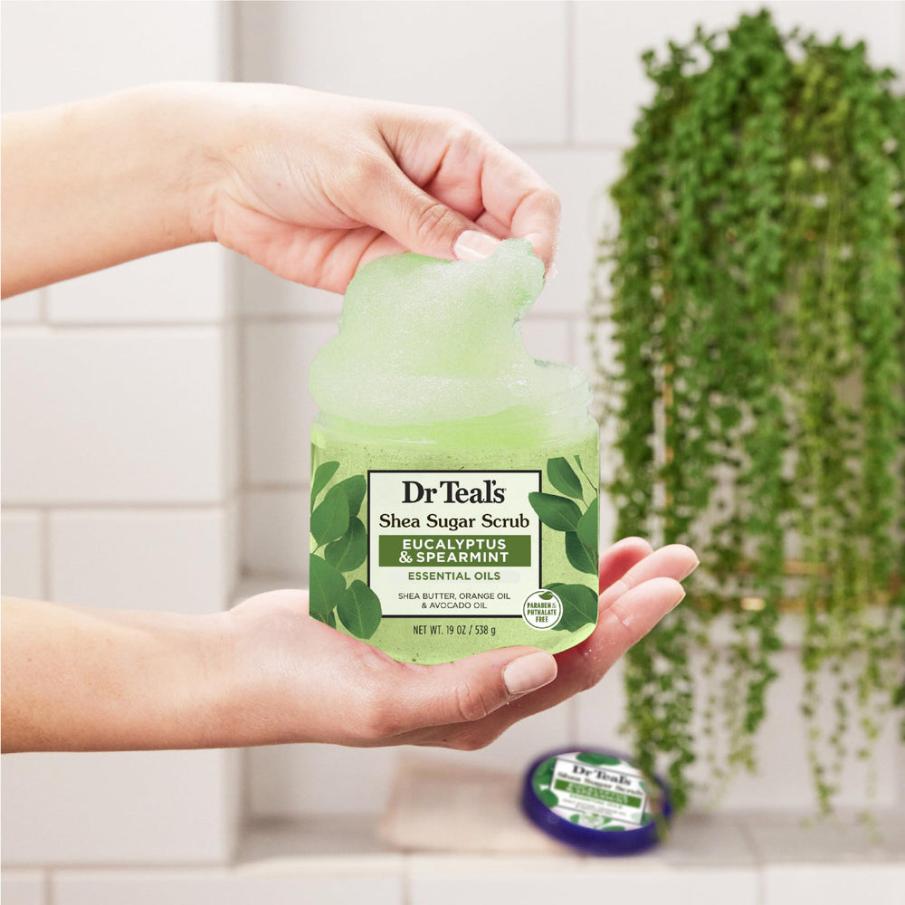 Dr Teal's Shea Sugar Scrub hidratacion-profunda, piel nutrida