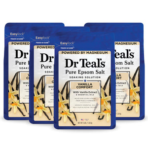 Dr Teal's Vanilla Comfort: baño con sales de Epsom para relajación muscular.