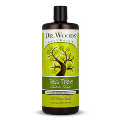 Dr. Woods Jabon Castile Tea Tree: vertido suave para limpieza natural