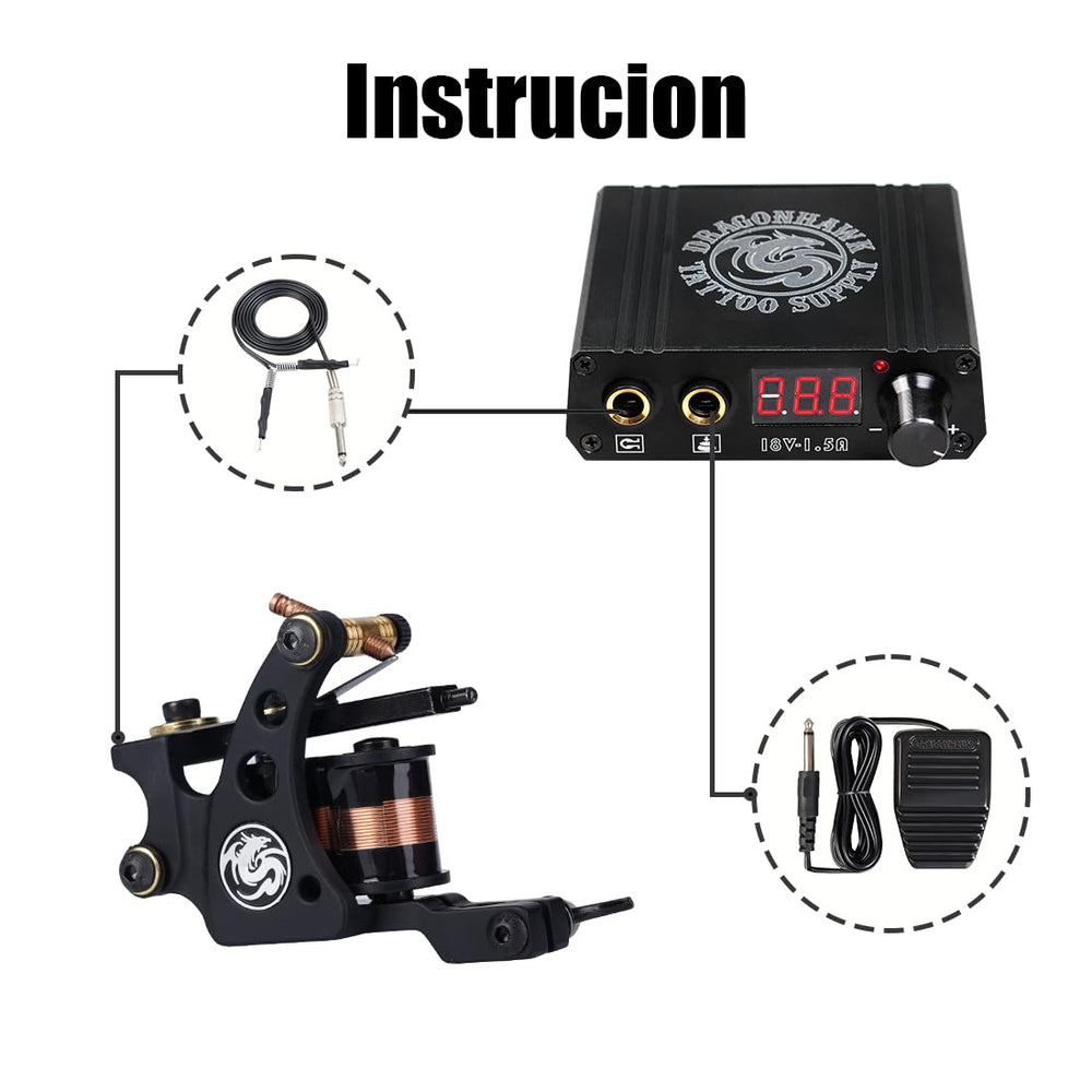 Dragonhawk Kit Tradicional Pro: tapas y tubos para mayor estabilidad y esterilidad.