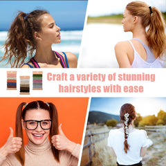 Pulseras-elásticas Draupnir para el cabello Boho, cómodas y duraderas para todo el día.