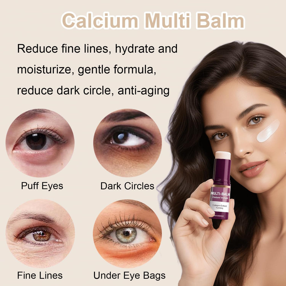 DreamCatching Calcium Multi Balm Stick, aplicación en rostro para hidratación duradera.