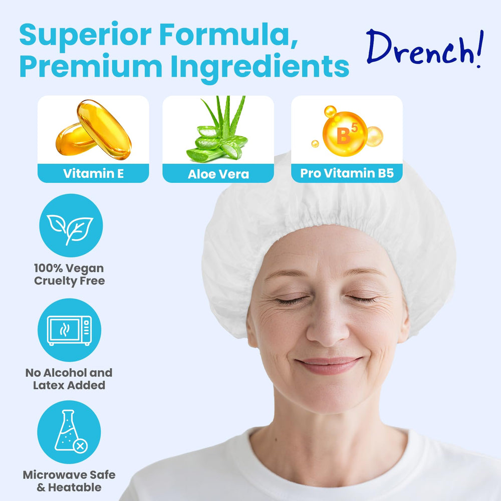 Drench! gorras de champú: uso frío directo para conveniencia.