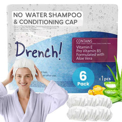Drench! gorras de champú: empaque visible, uso cómodo en casa.
